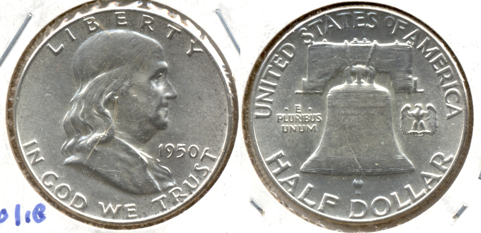 1950 Franklin Half Dollar AU-55 s