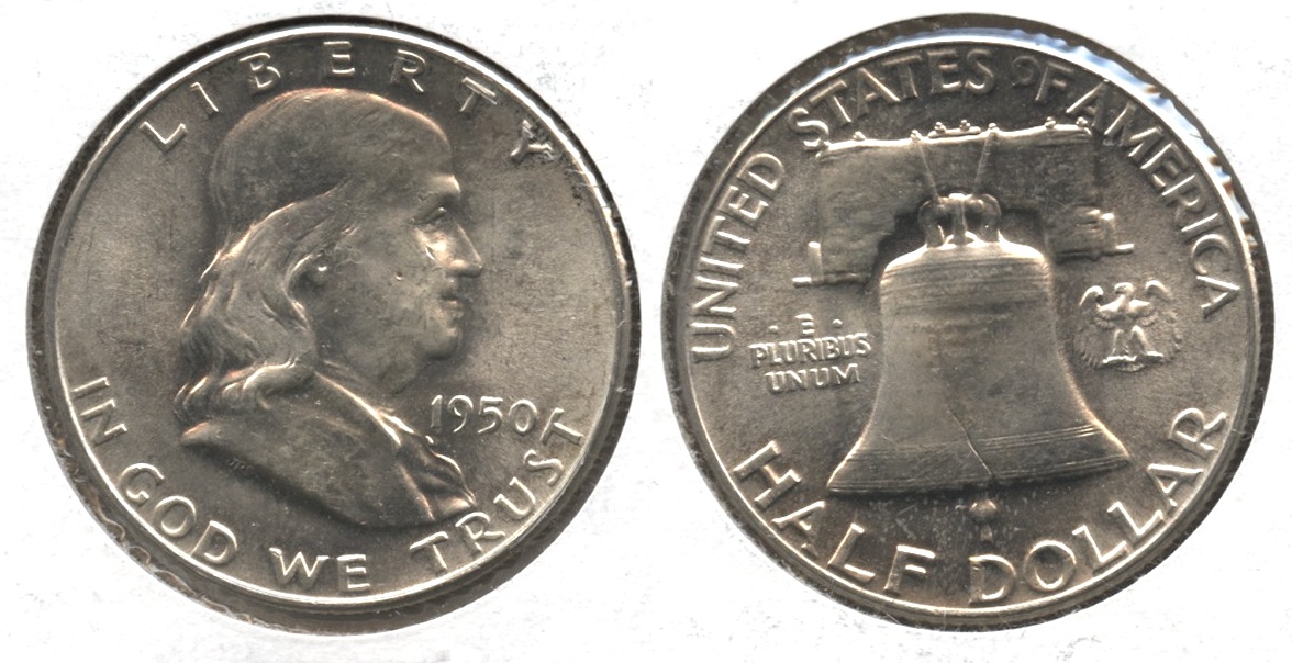 1950 Franklin Half Dollar MS-63 #e