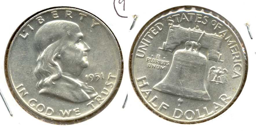 1951-D Franklin Half Dollar MS-60