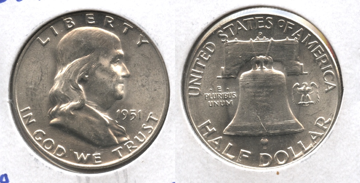 1951-D Franklin Half Dollar MS-63 #b