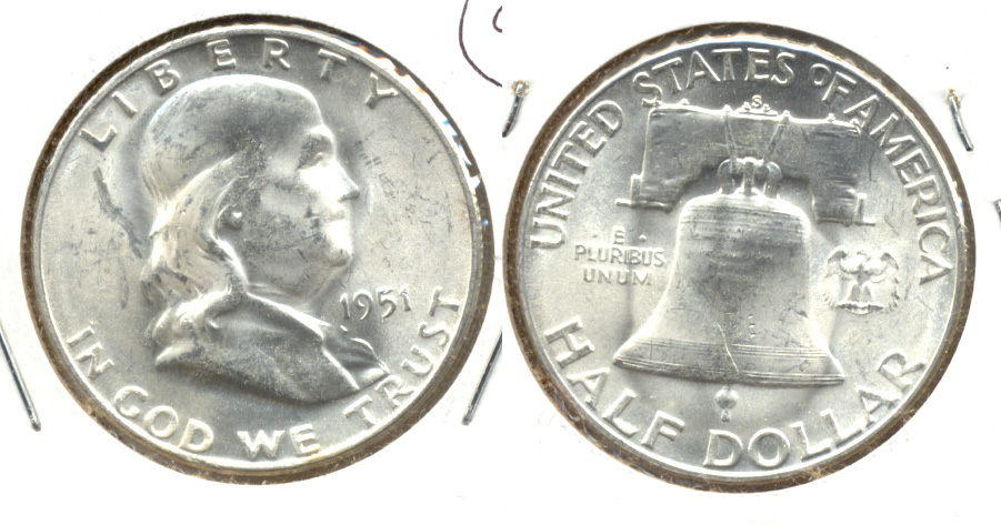 1951-S Franklin Half Dollar MS-60 c