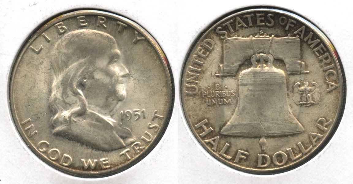 1951-S Franklin Half Dollar MS-60 #l