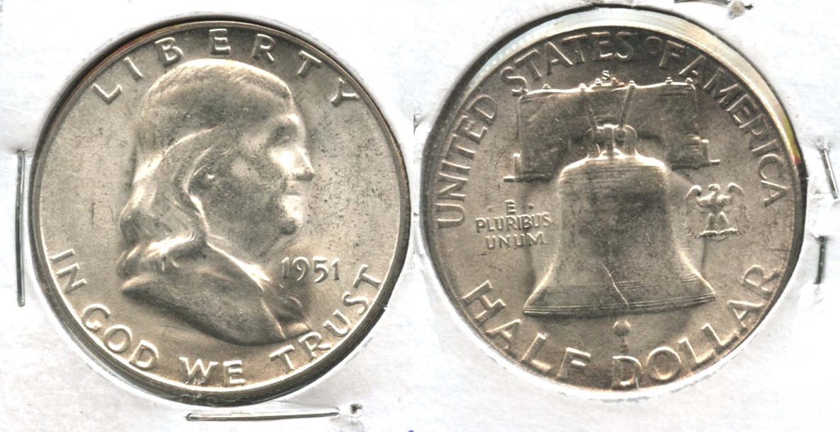1951-S Franklin Half Dollar MS-63 #a
