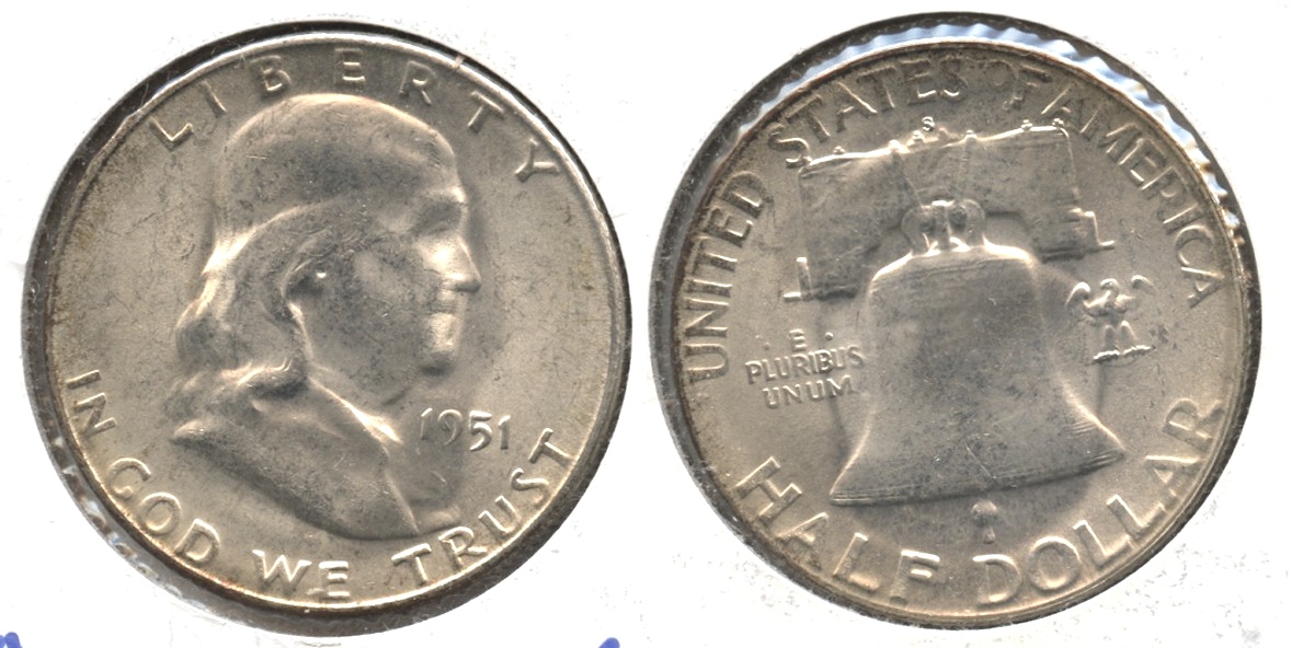 1951-S Franklin Half Dollar MS-64