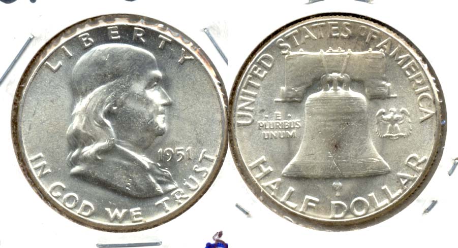 1951 Franklin Half Dollar MS-60 g