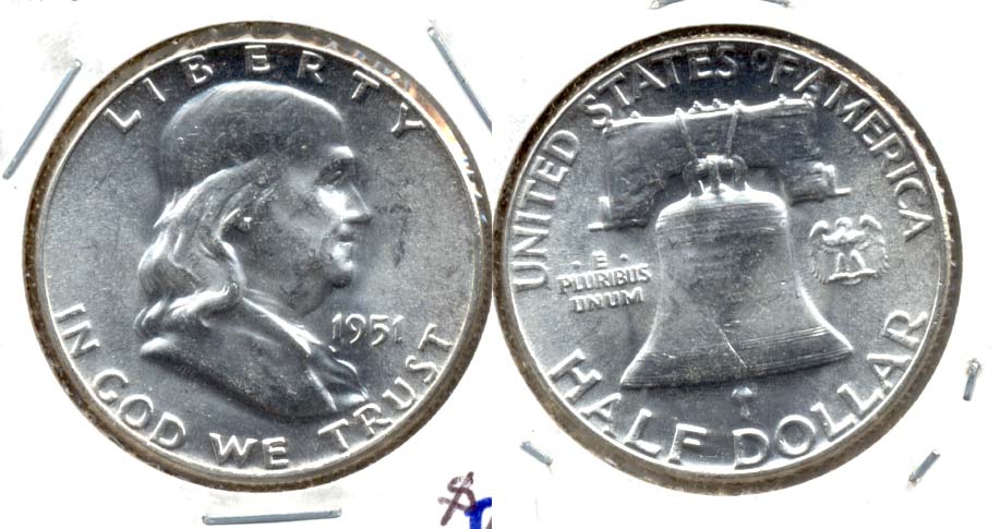 1951 Franklin Half Dollar MS-60 h