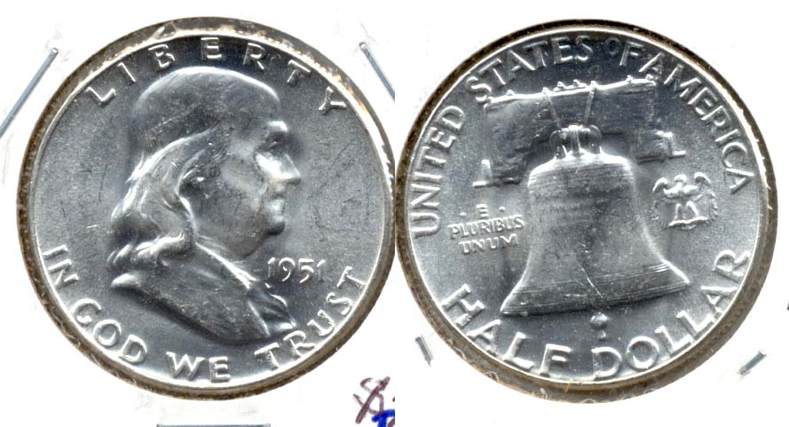 1951 Franklin Half Dollar MS-60 j