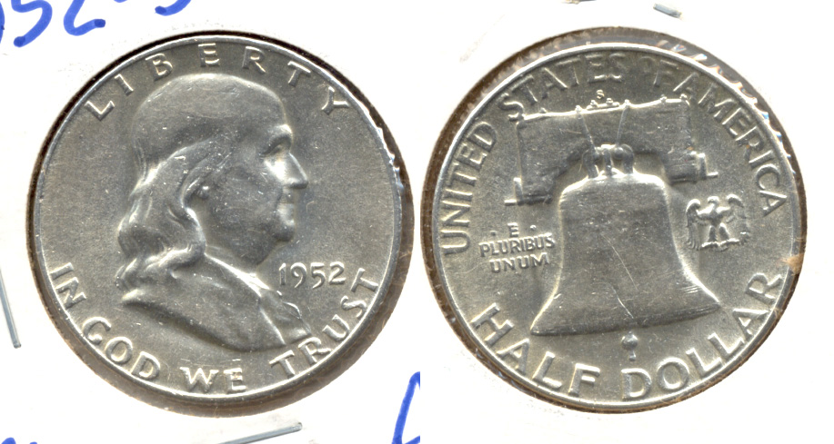 1952-S Franklin Half Dollar AU-50