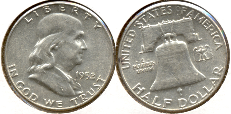 1952 Franklin Half Dollar AU-50 n