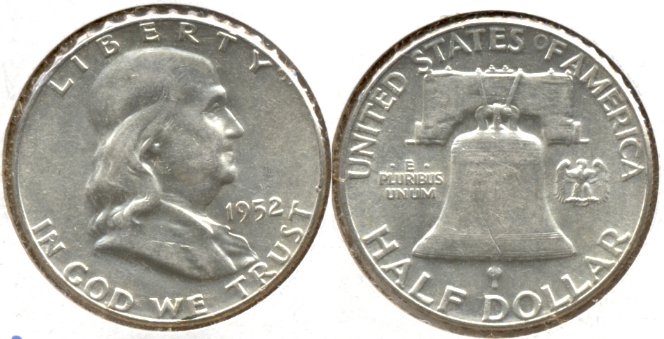 1952 Franklin Half Dollar AU-50 u