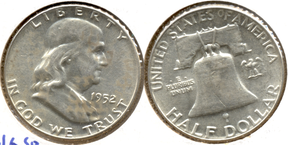 1952 Franklin Half Dollar AU-55 d