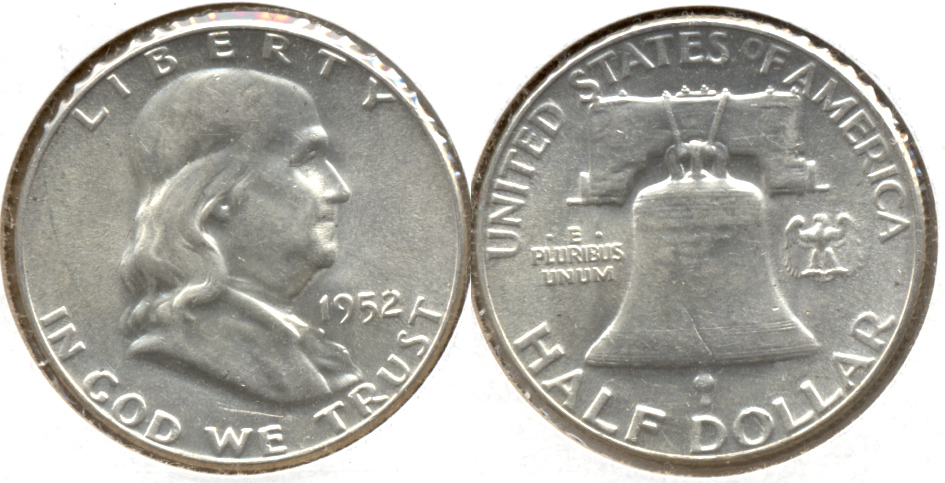 1952 Franklin Half Dollar AU-55 l
