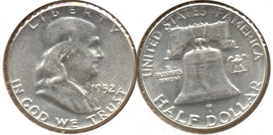 1952 Franklin Half Dollar AU-55 n