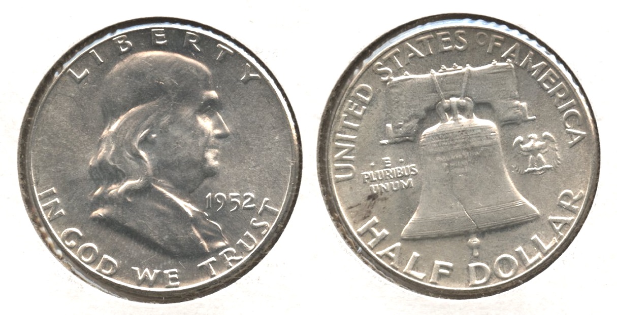 1952 Franklin Half Dollar MS-60 #d