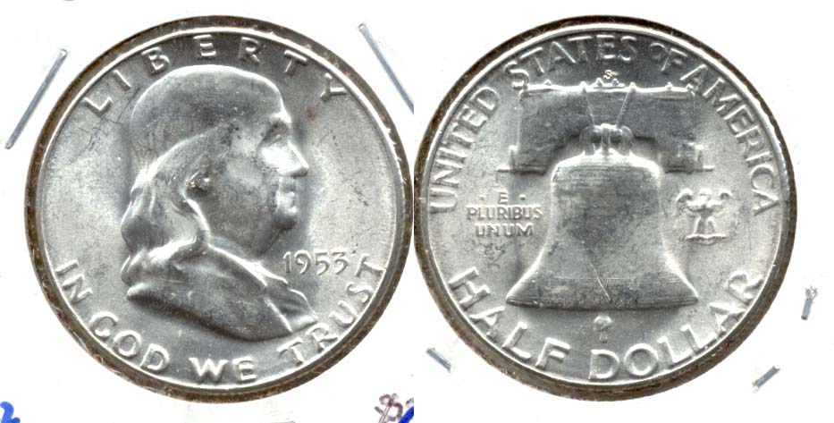 1953-S Franklin Half Dollar MS-63 c