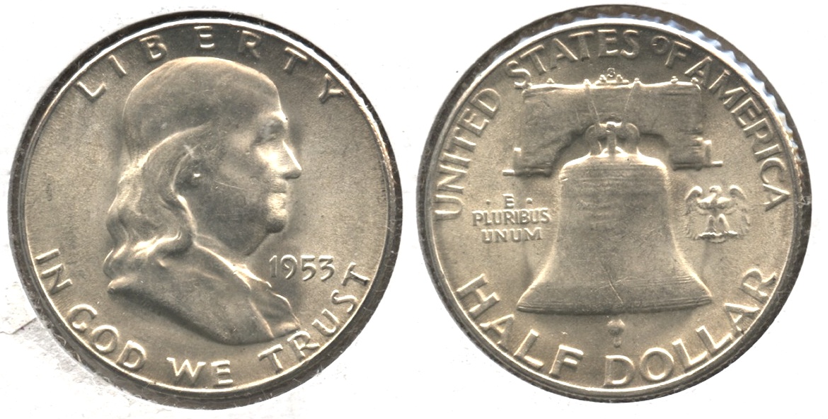 1953-S Franklin Half Dollar MS-63 #e
