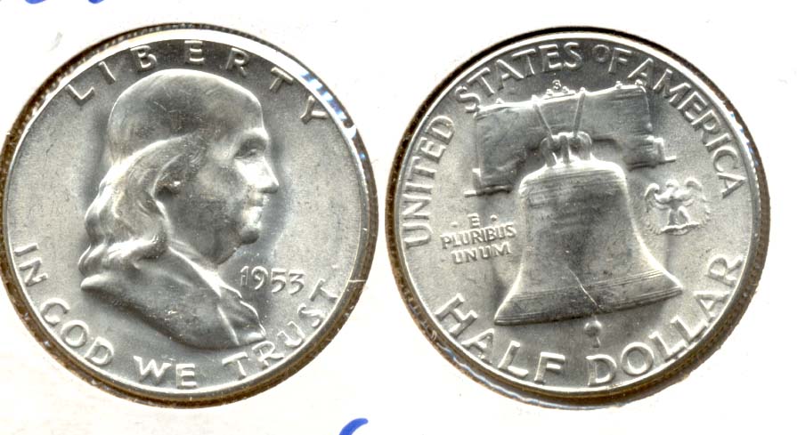 1953-S Franklin Half Dollar MS-64