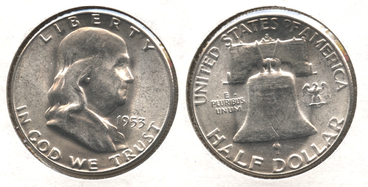 1953-S Franklin Half Dollar MS-64 #b