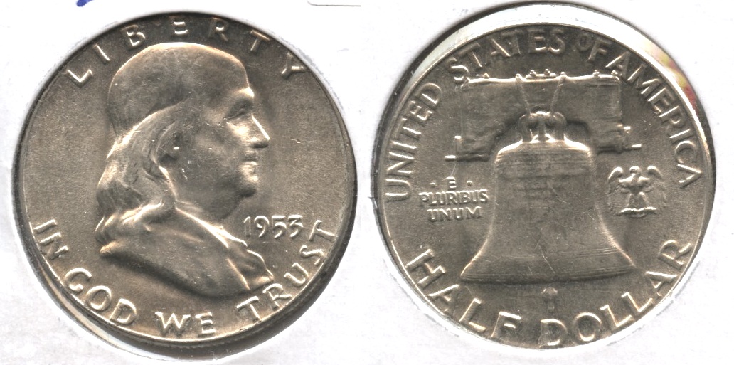 1953 Franklin Half Dollar AU-55 #c