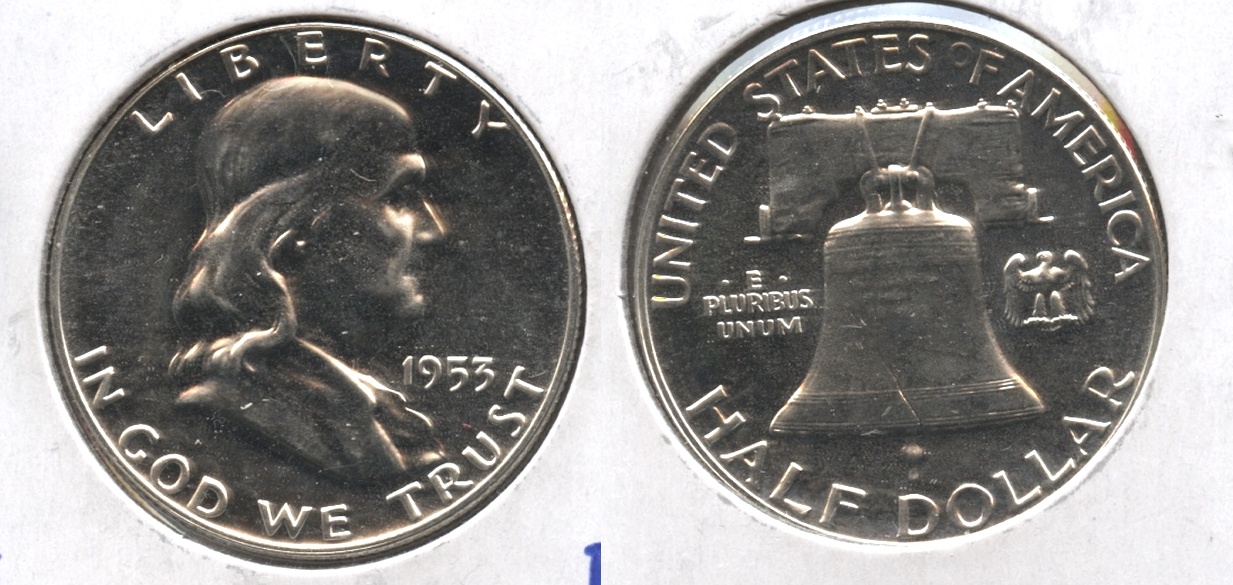 1953 Franklin Half Dollar Proof-65 #a