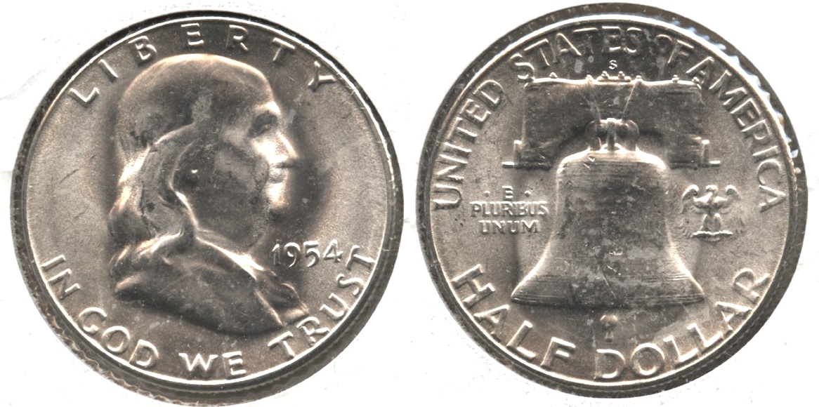 1954-S Franklin Half Dollar MS-63 #a