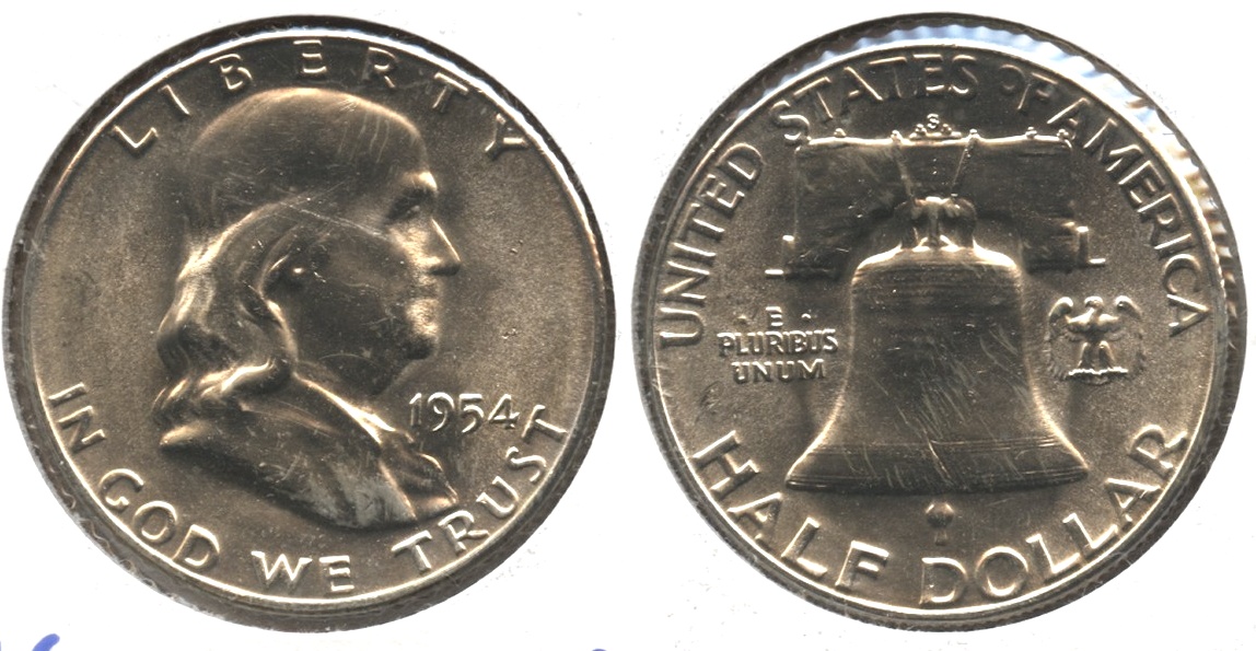 1954-S Franklin Half Dollar MS-63 #b