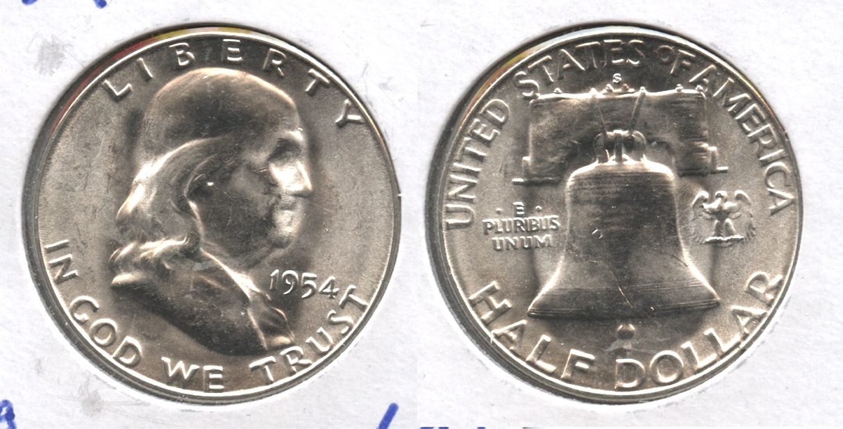 1954-S Franklin Half Dollar MS-63 #c