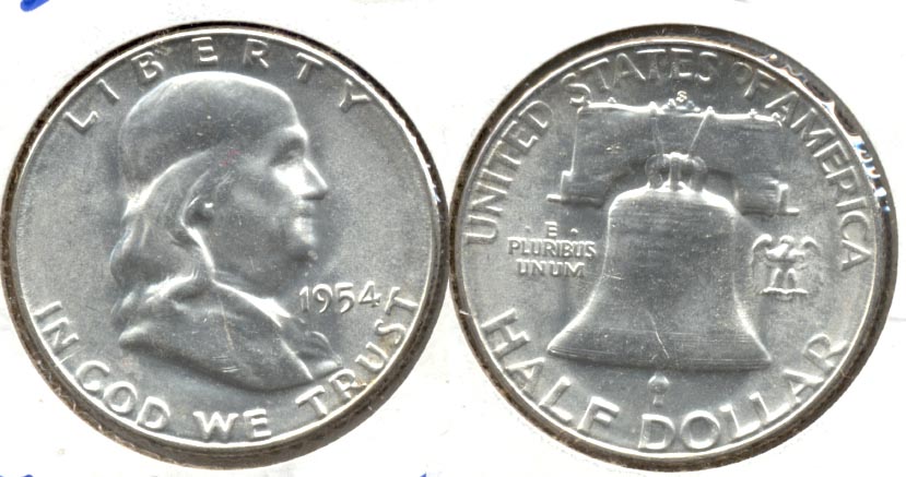1954-S Franklin Half Dollar MS-64 a