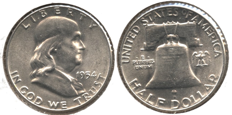 1954 Franklin Half Dollar MS-64