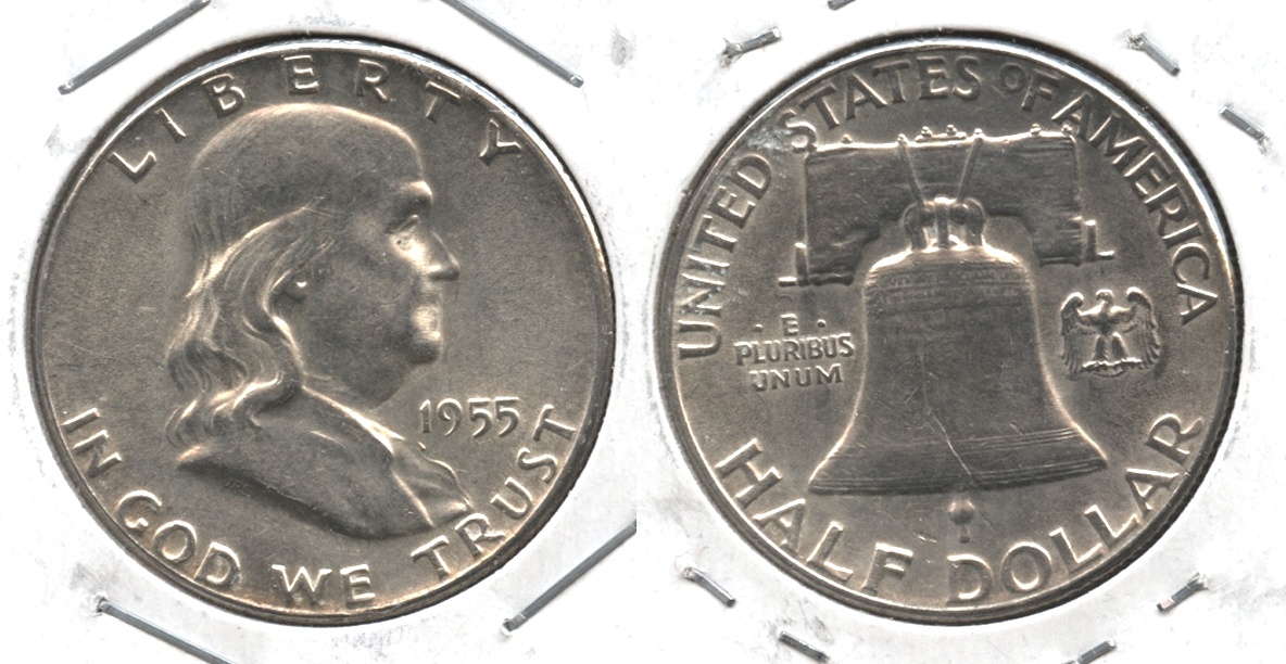 1955 Franklin Half Dollar AU-50