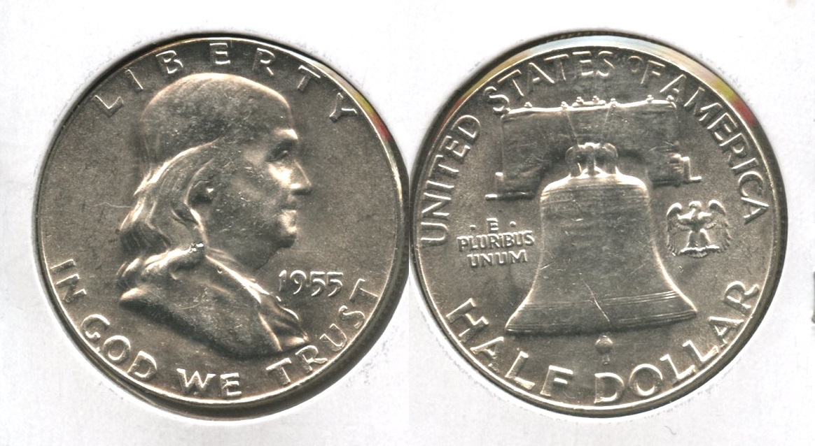 1955 Franklin Half Dollar AU-55 #c