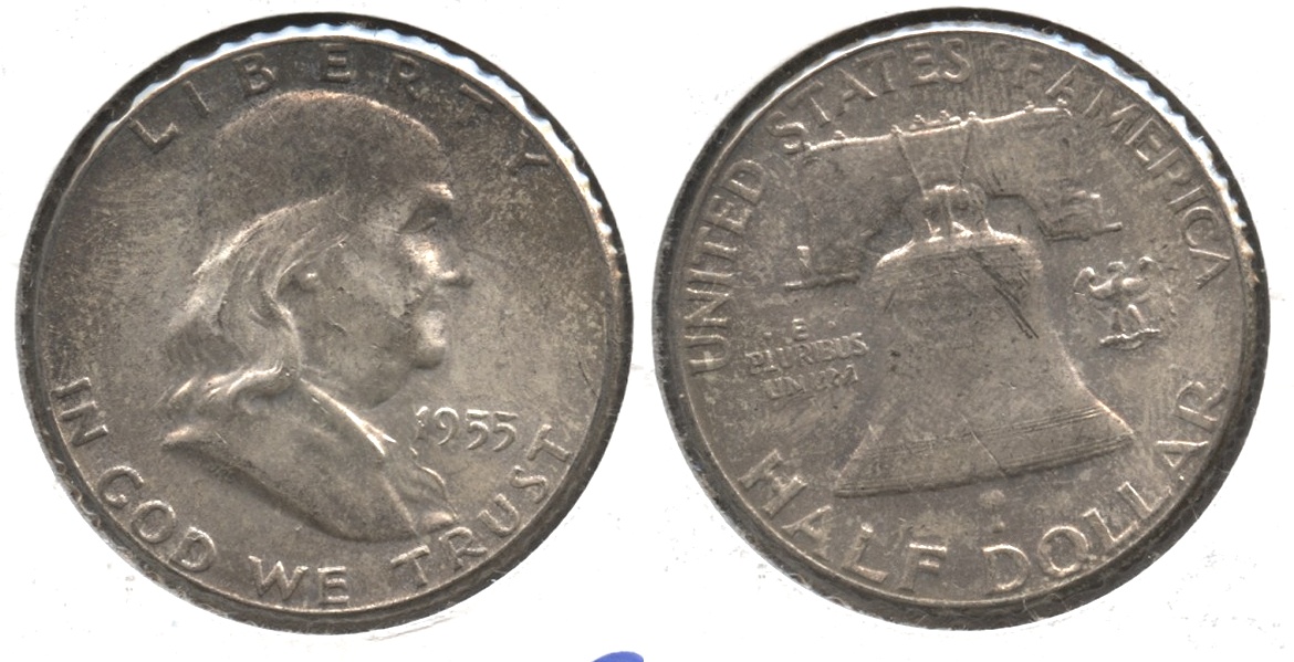 1955 Franklin Half Dollar MS-60 #g Bugs Bunny