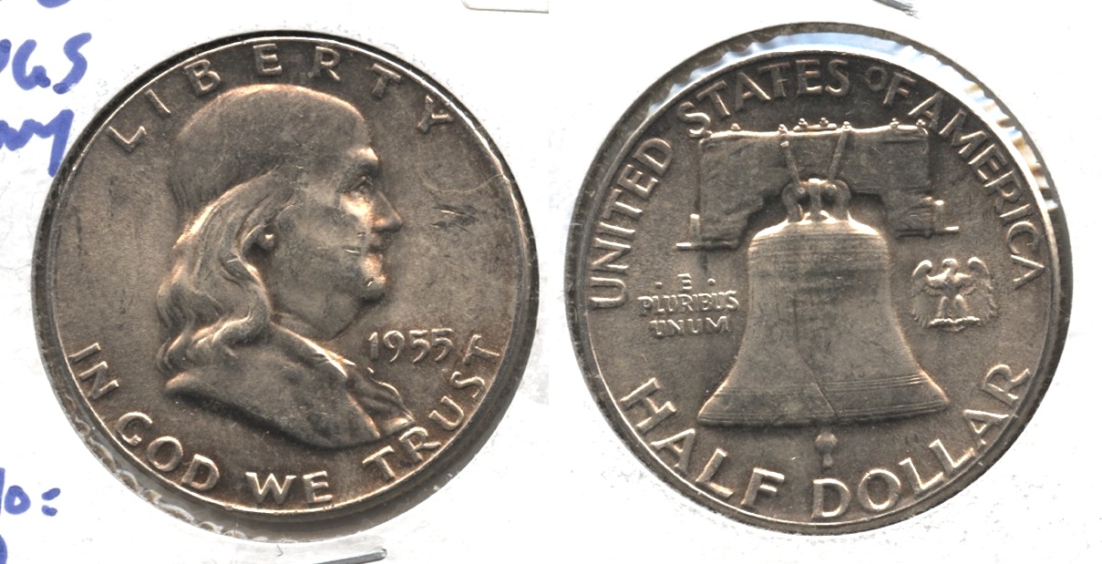 1955 Franklin Half Dollar MS-60 #i Bugs Bunny