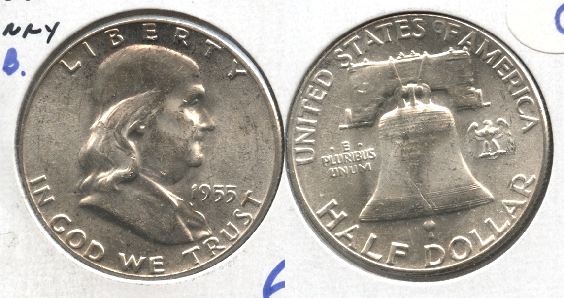 1955 Franklin Half Dollar MS-63 #n Bugs Bunny Variety