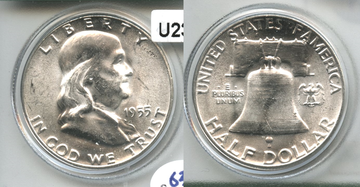 1955 Franklin Half Dollar MS-63 #s