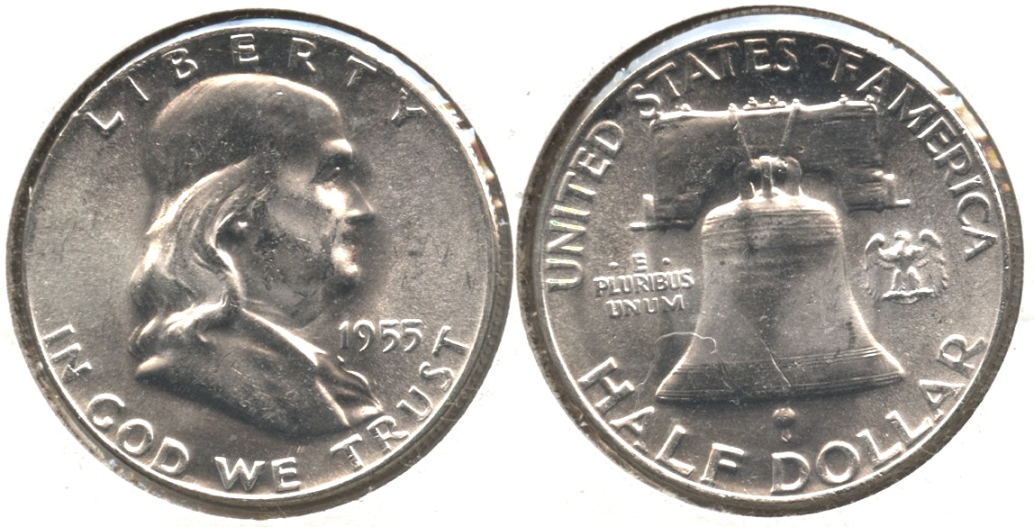 1955 Franklin Half Dollar MS-64 #f Bugs Bunny Variety