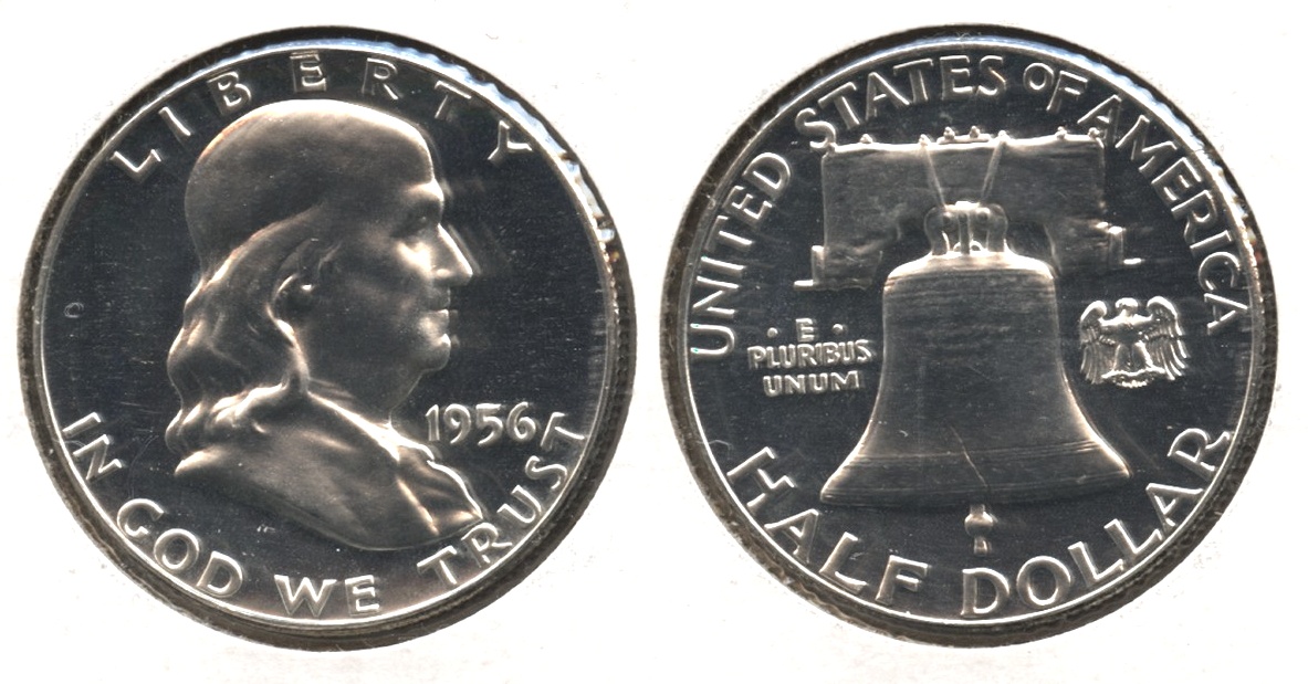 1956 Franklin Half Dollar Proof-64