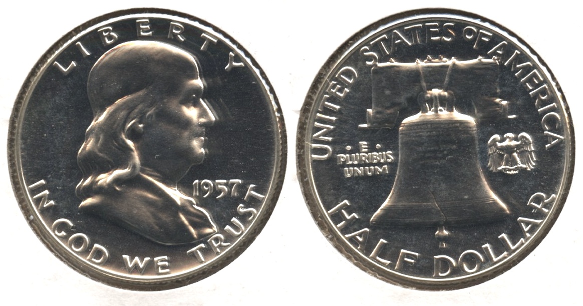 1957 Franklin Half Dollar Proof-65 #i