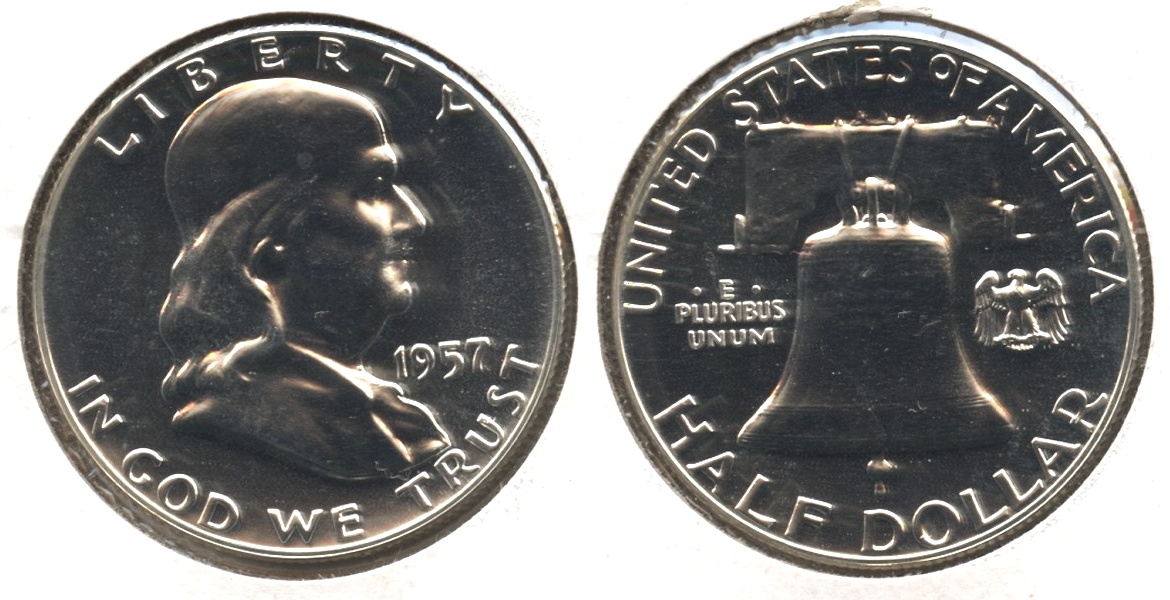 1957 Franklin Half Dollar Proof-65 #j