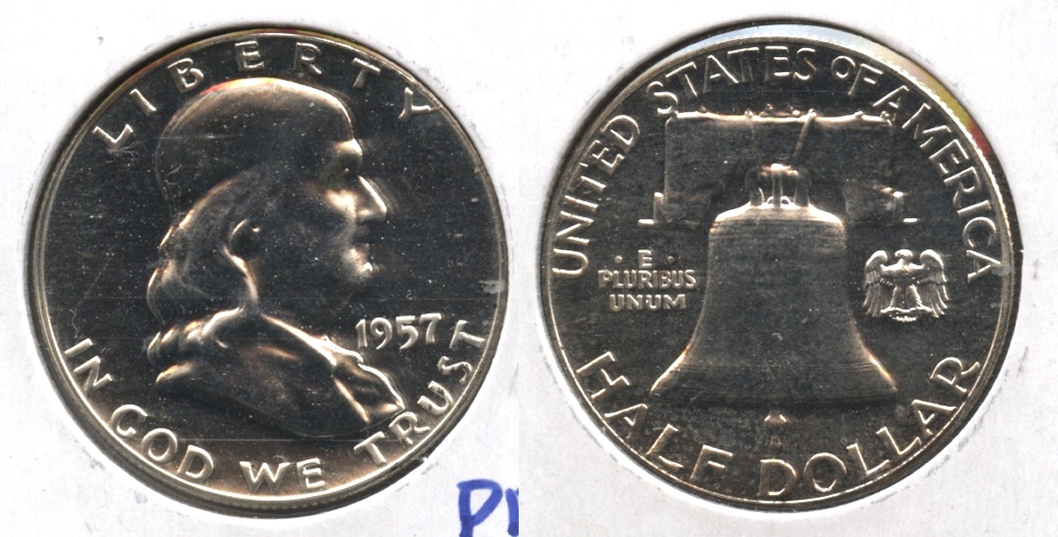 1957 Franklin Half Dollar Proof-65 #o