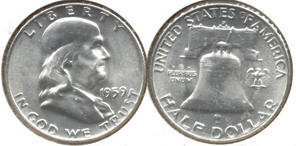 1959-D Franklin Half Dollar MS-63 a