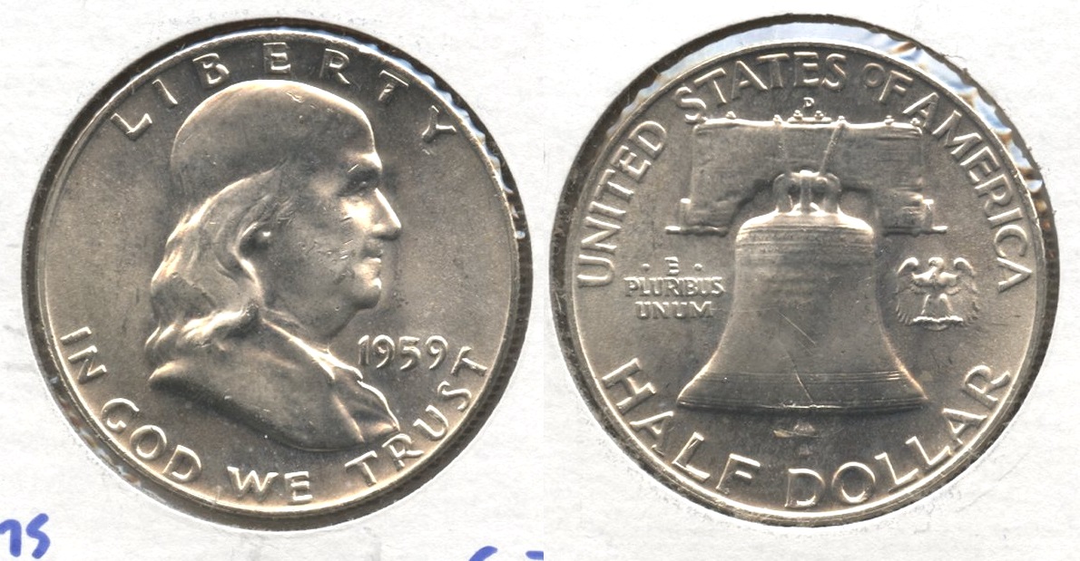1959-D Franklin Half Dollar MS-63 #c