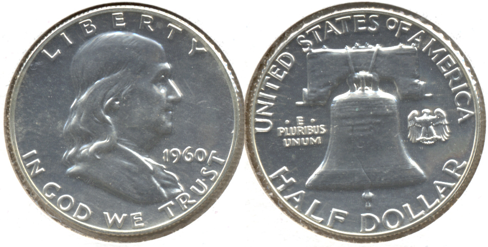 1960 Franklin Half Dollar Proof-65