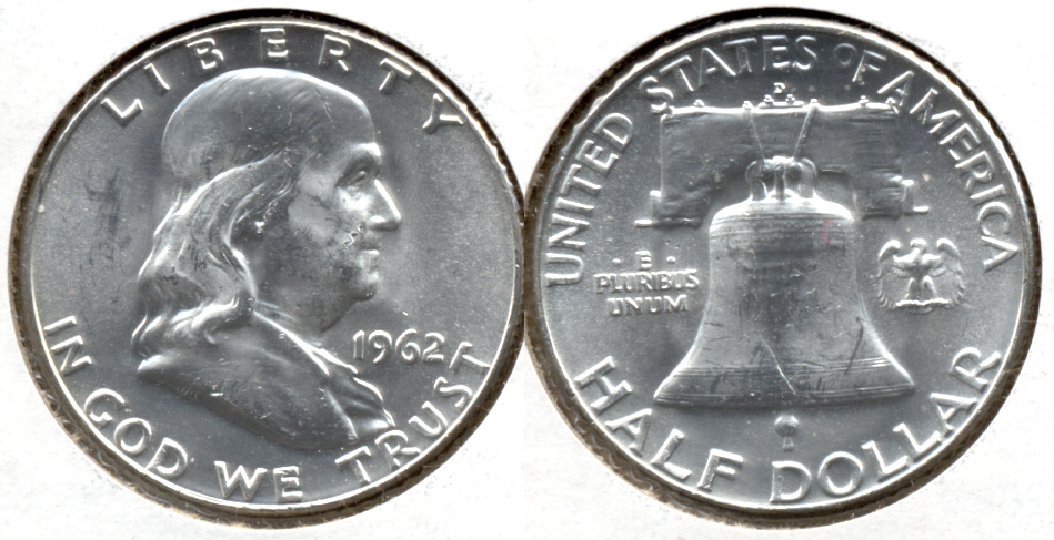 1962-D Franklin Half Dollar MS-60 h