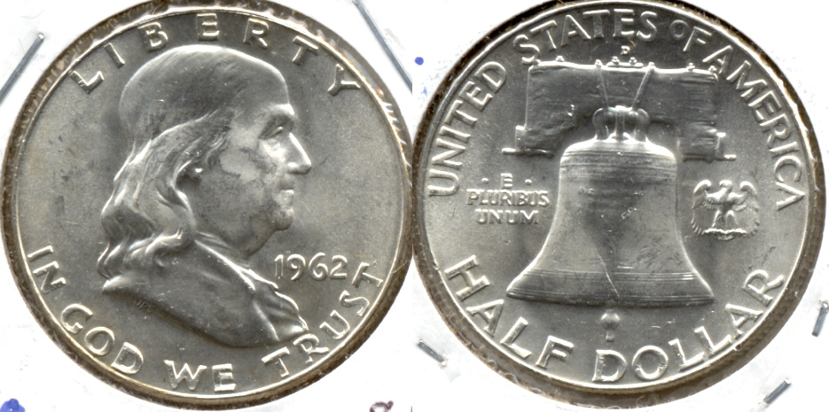 1962-D Franklin Half Dollar MS-63 e