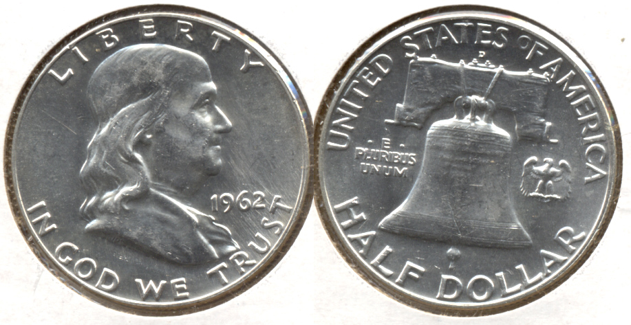 1962-D Franklin Half Dollar MS-63 t