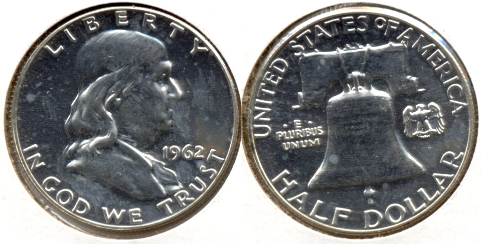 1962 Franklin Half Dollar Proof-63 d