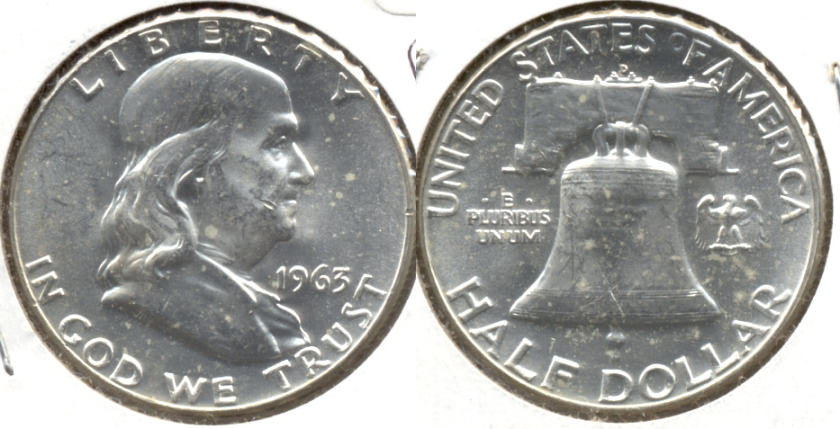 1963-D Franklin Half Dollar MS-60