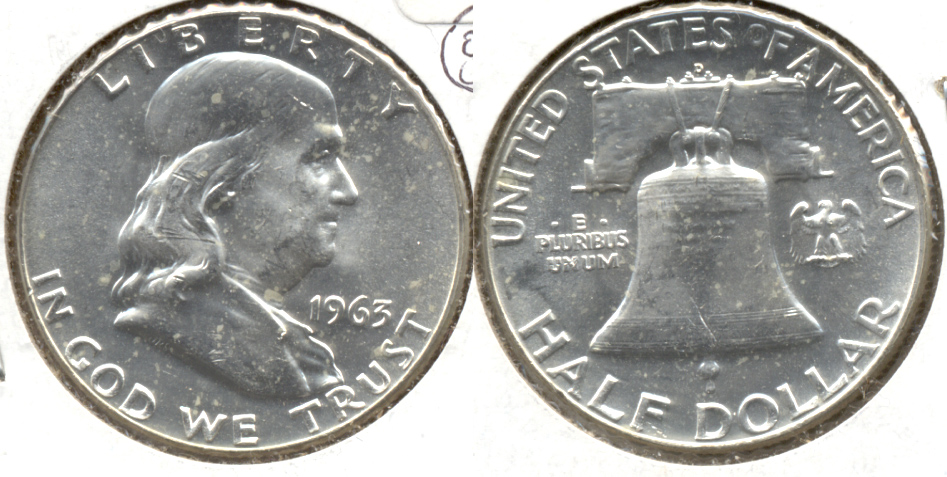 1963-D Franklin Half Dollar MS-60 c
