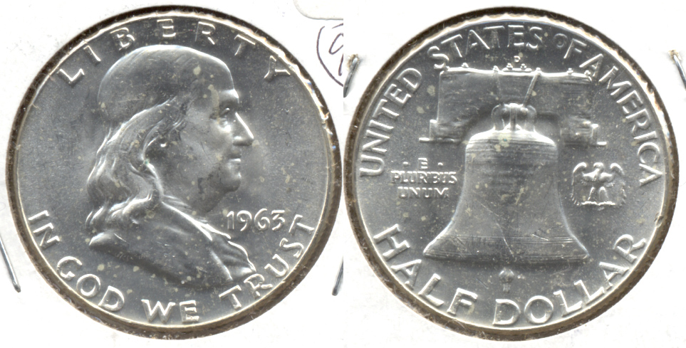 1963-D Franklin Half Dollar MS-60 h